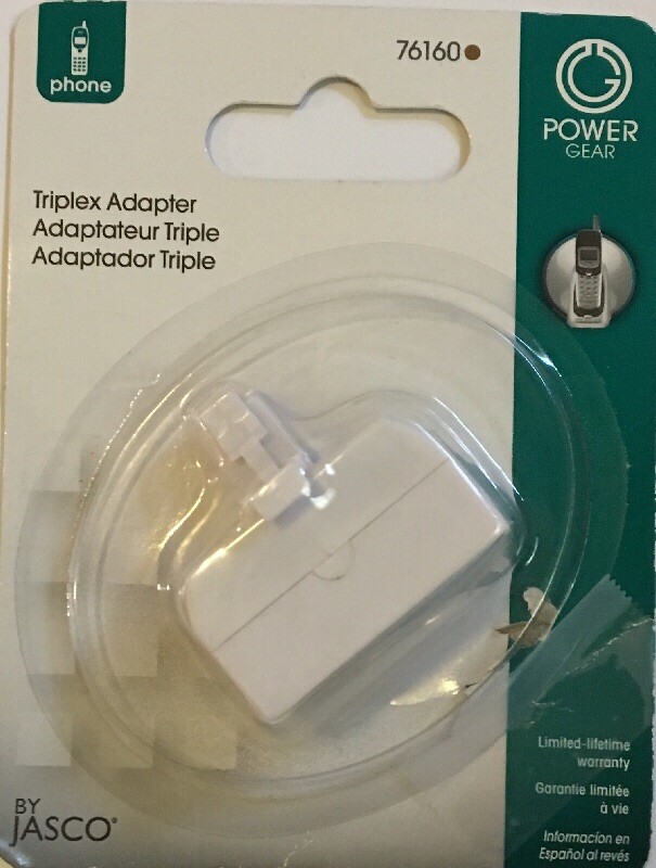 Phone Plug Adapter TRIPLEX ADAPTER [Electronics] NEW —365
