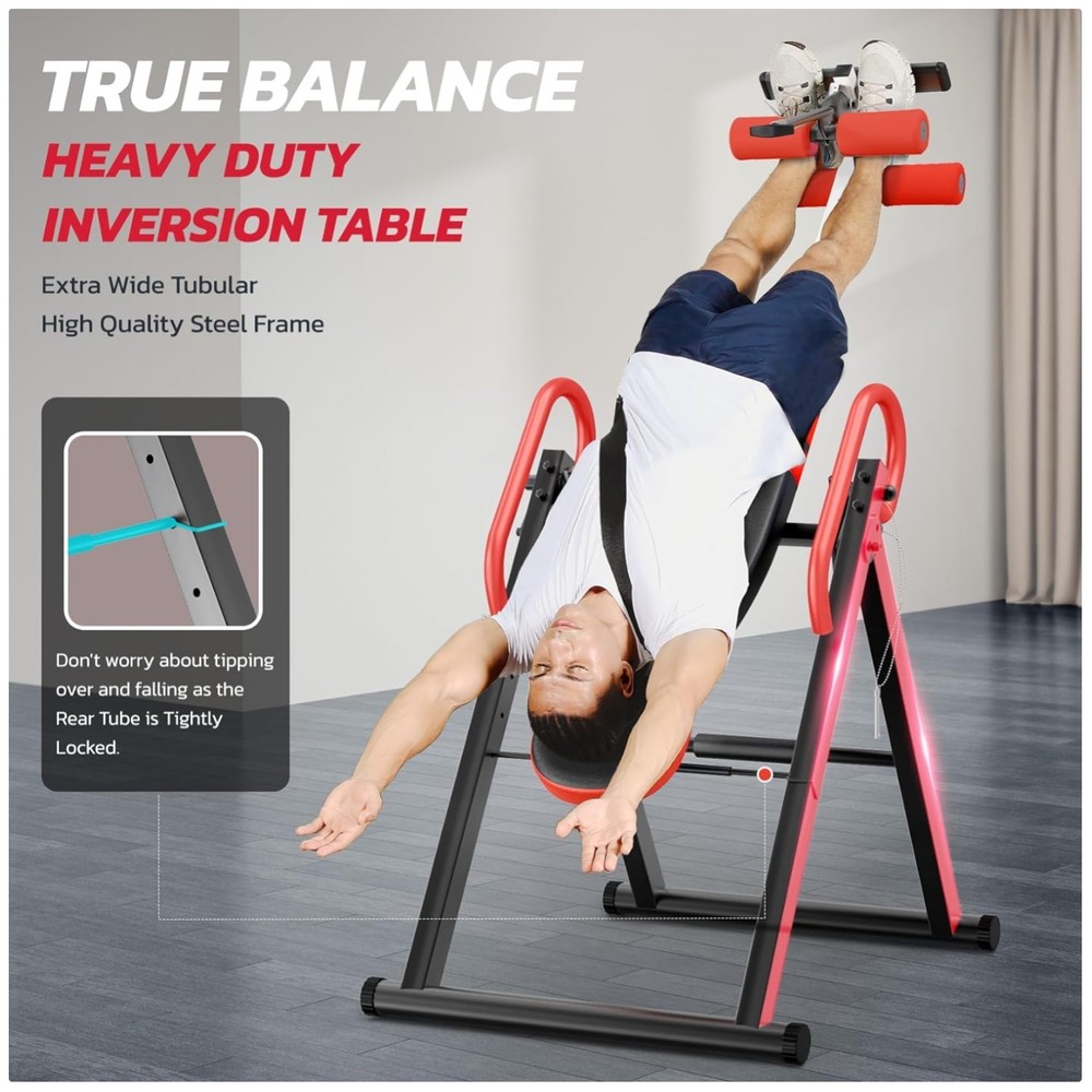 Inversion Table for Back Pain Relief - 300 lbs Capacity
