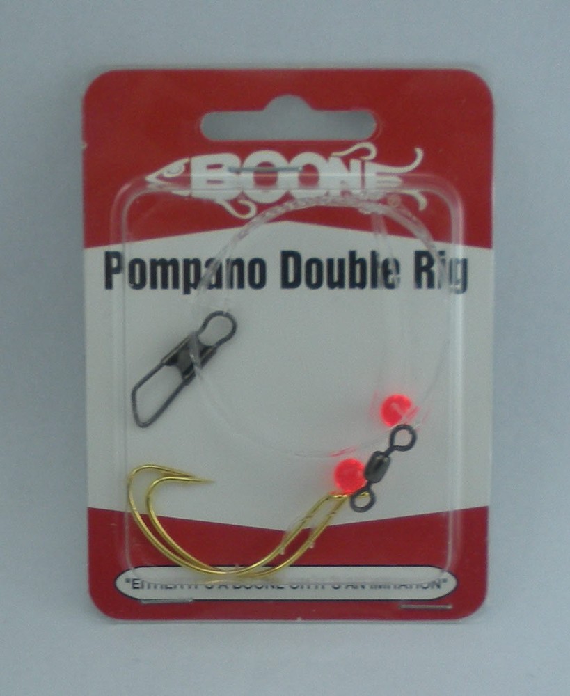 Boone 06541 Pompano Rig 2/0 Gold Hook