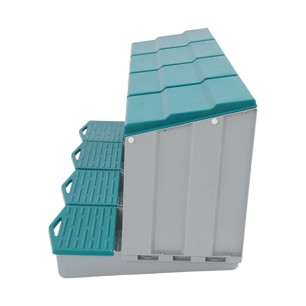 4-Compartment Chicken Nesting Box, Chicken Laying Box with Egg Collection