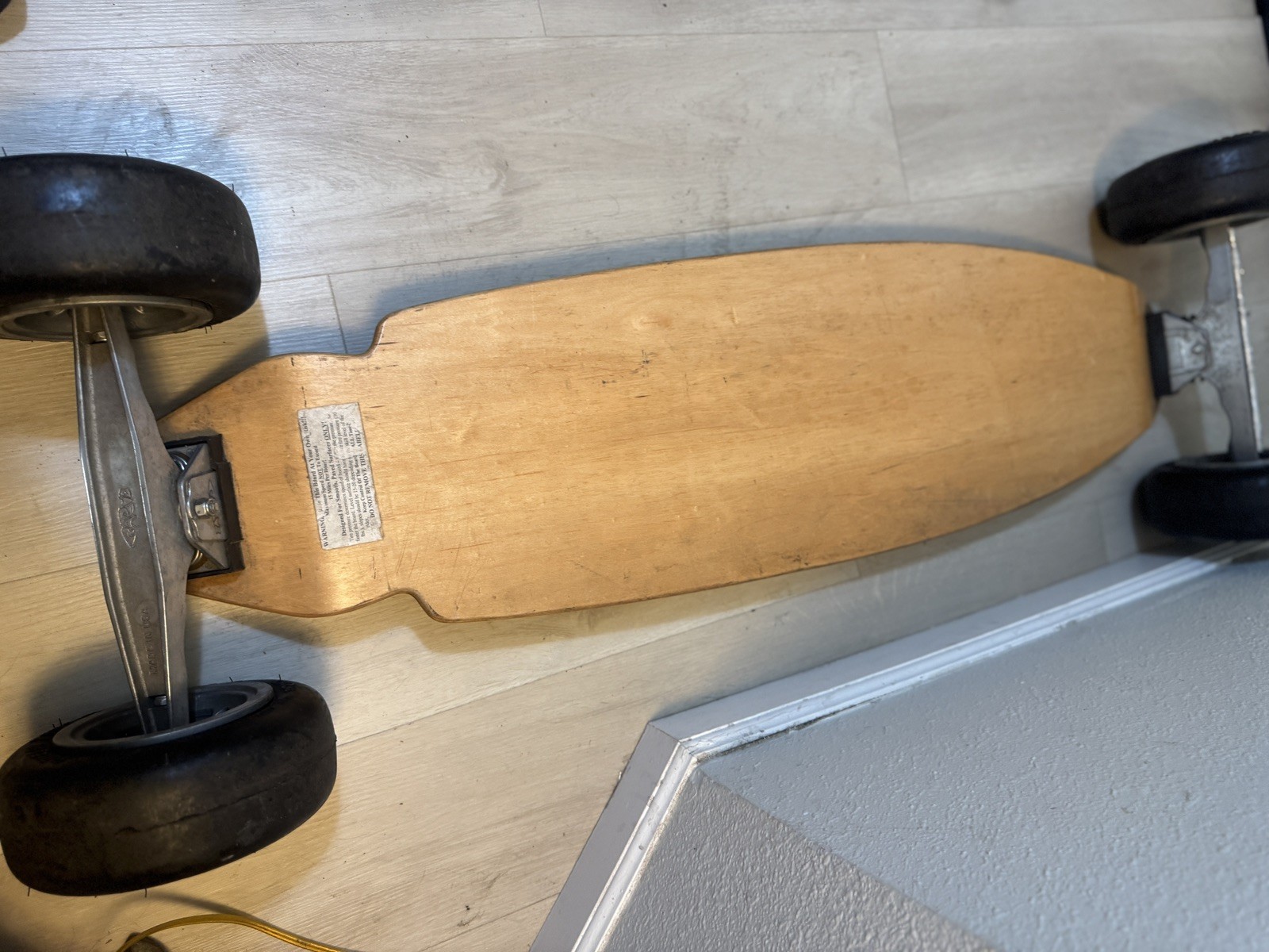 Fat Tire Surf Carveboard Original RARE Dragon Paws California Super Surfer 43"