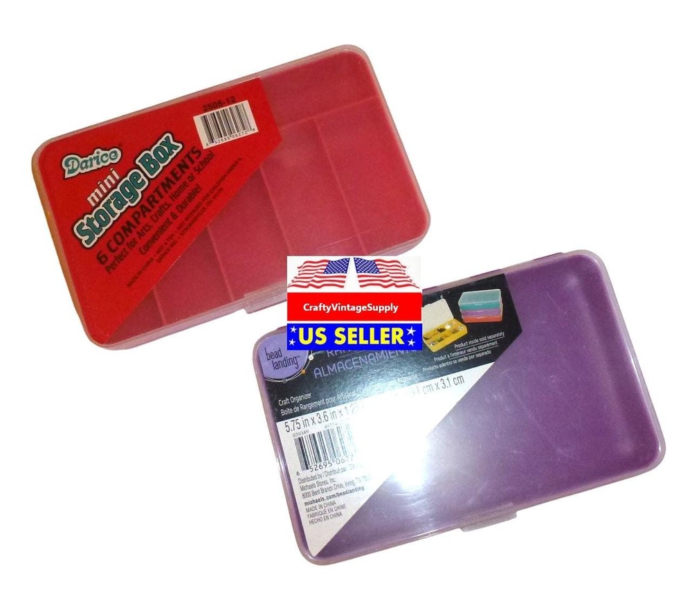 5pcs assorted containers plastic case storage beads kid's bracelet box