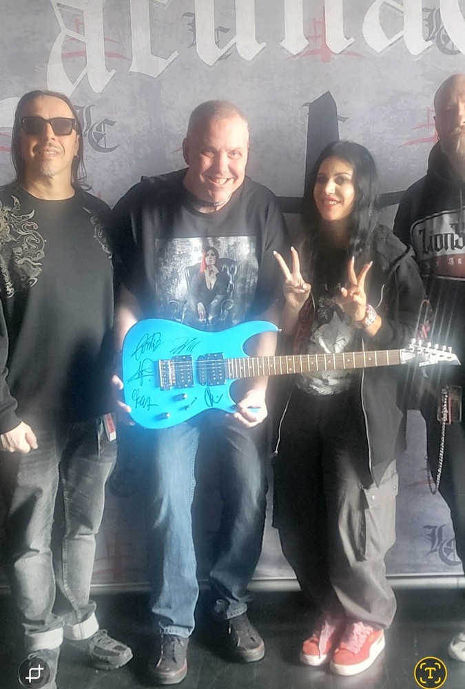 Lacouna Coil Signed Guitar