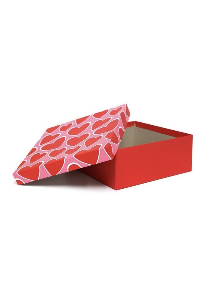 Valentine's Day Square Gift Box Heart Pattern - Spritz™ (2 Pack)