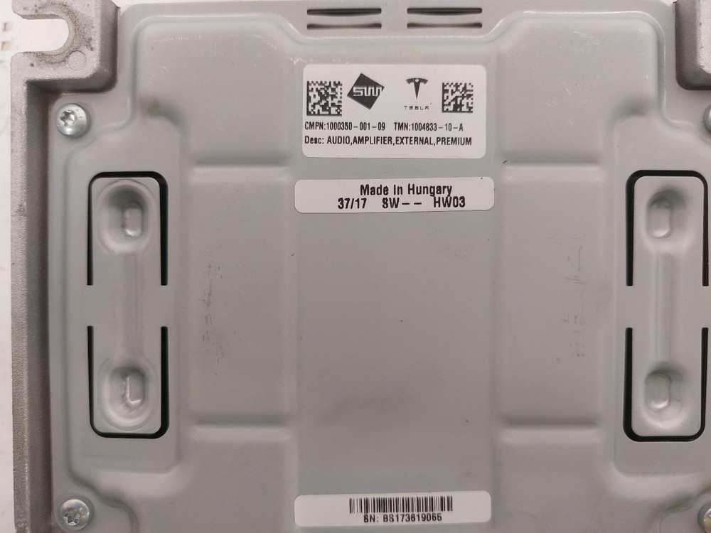 2018 TESLA MODEL S AMPLIFIER UNIT/MODULE