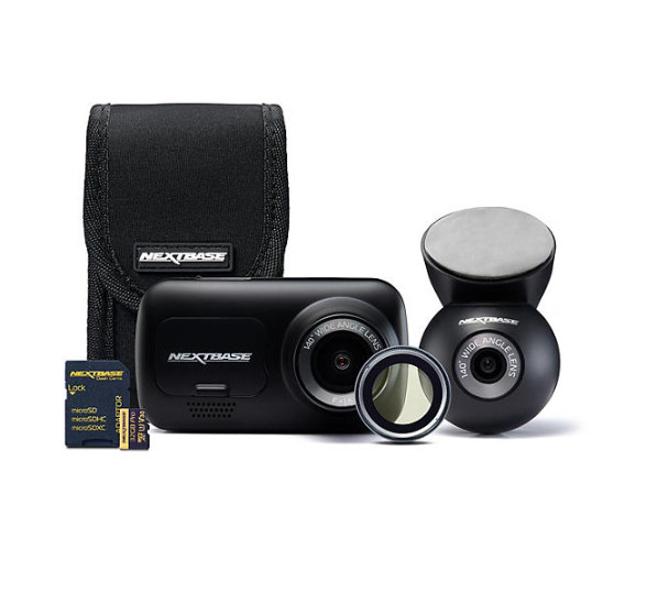Nextbase 222XR Dash Camera + Rear Cam Bundle, Includes 32GB SD Card