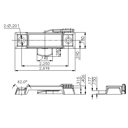 Universal Window Lock, White Sweep Latch, 3160WHITE