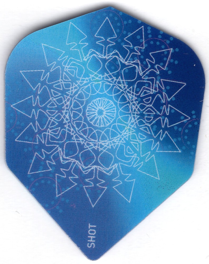 Blue Mandala Dart Flights: 3 per set