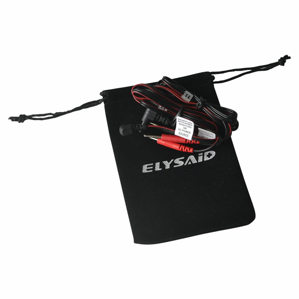 2 Pack Replacement Electrode Lead Wires: Connect Cables Pin 2mm for TENS Machine