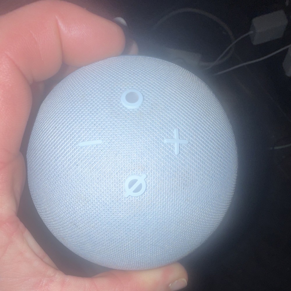 Amazon Echo Dot (4th Gen) Light Blue Sphere Smart Speaker Alexa Wi-Fi