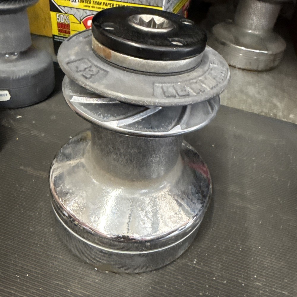 Lewmar 42st self tailing chrome winch - working take off used