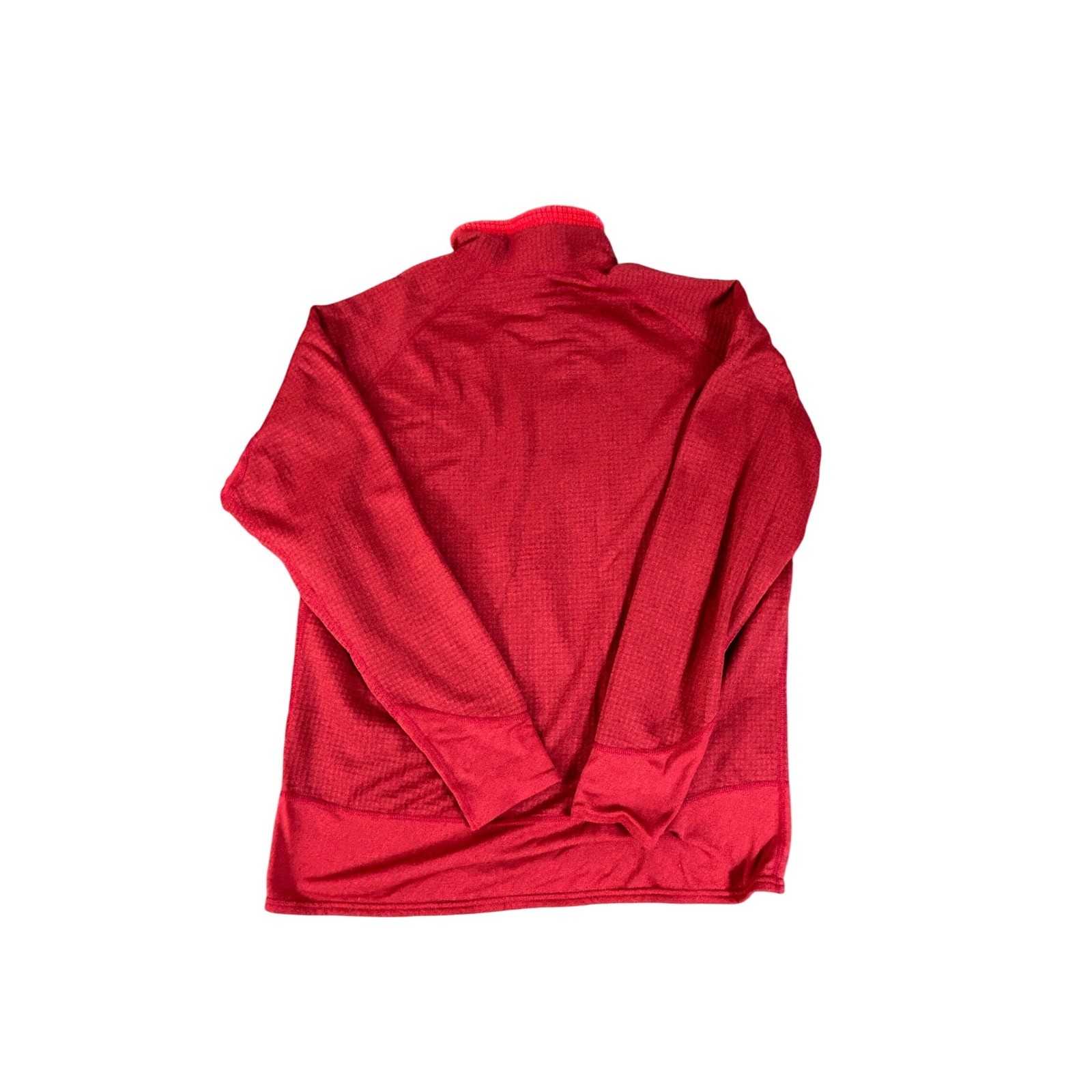 Y2K Patagonia Mens XL R1 Sweater Fleece Pullover Red Quarter Zip Outdoor Top
