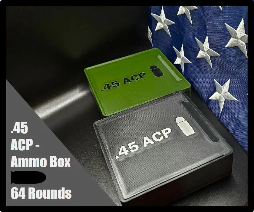0.45 ACP Ammo Box Storage - 64 Rounds