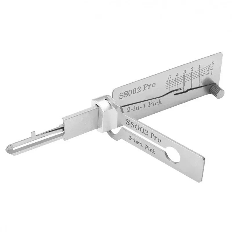 SS002 PRO Stainless Steel Key Decoder Pickup Tool Hand Tool O-ring Hook Pickup