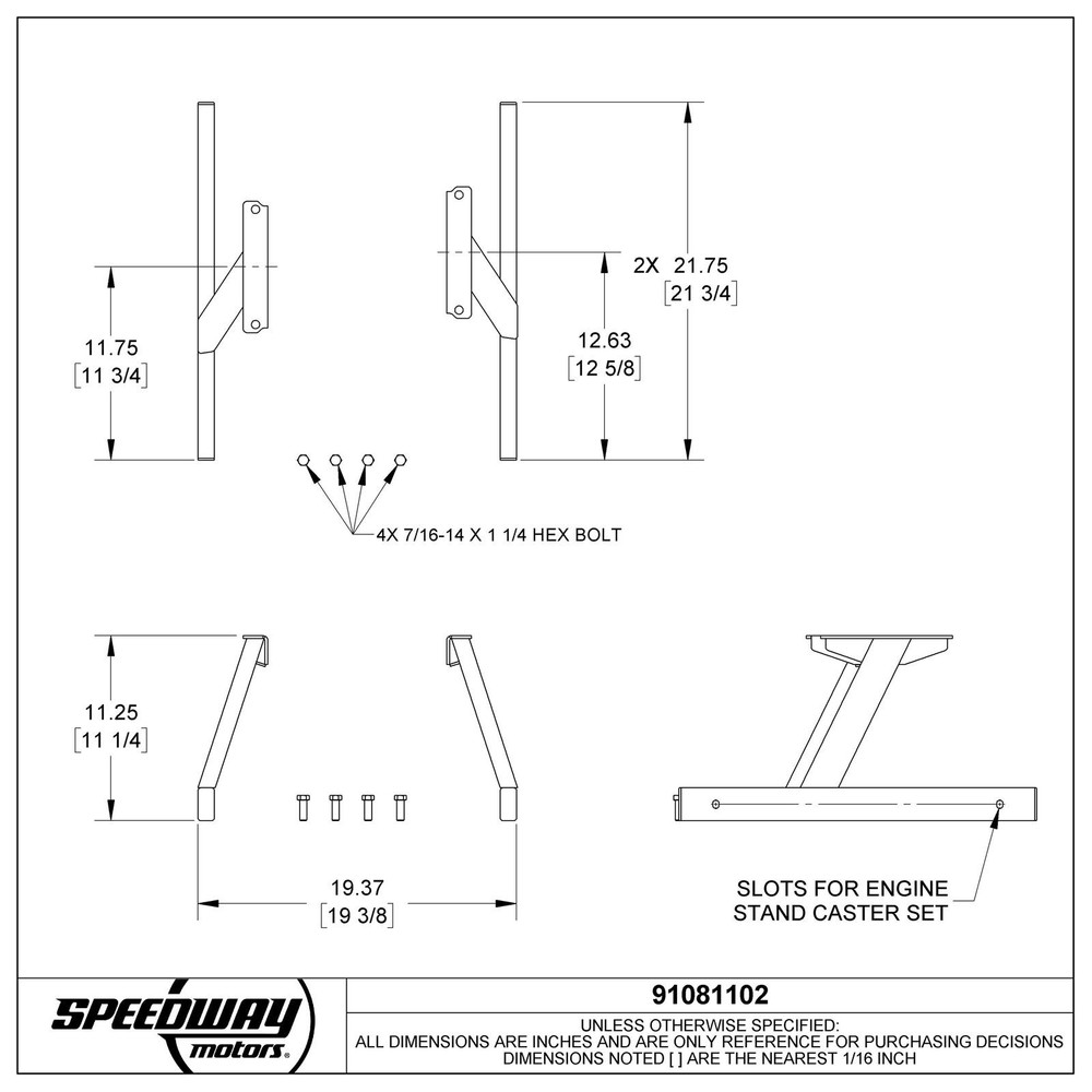 Speedway SBF Engine Storage Stand