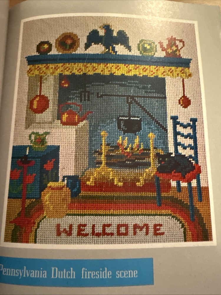 1967 McCall’s Needlepoint Step-by-Step Beginner Guide 42 Designs To Make