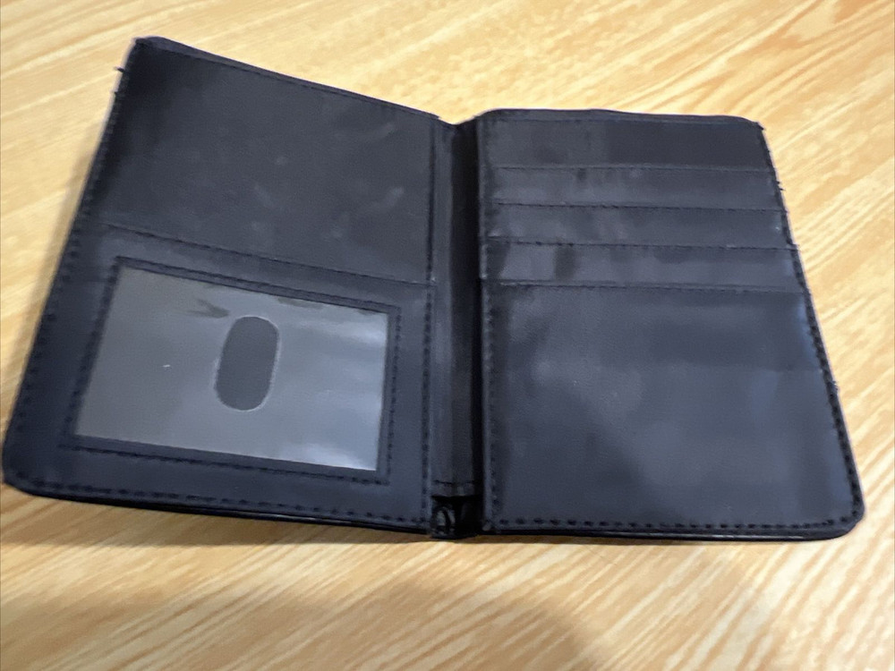Leather Passport Holder Black