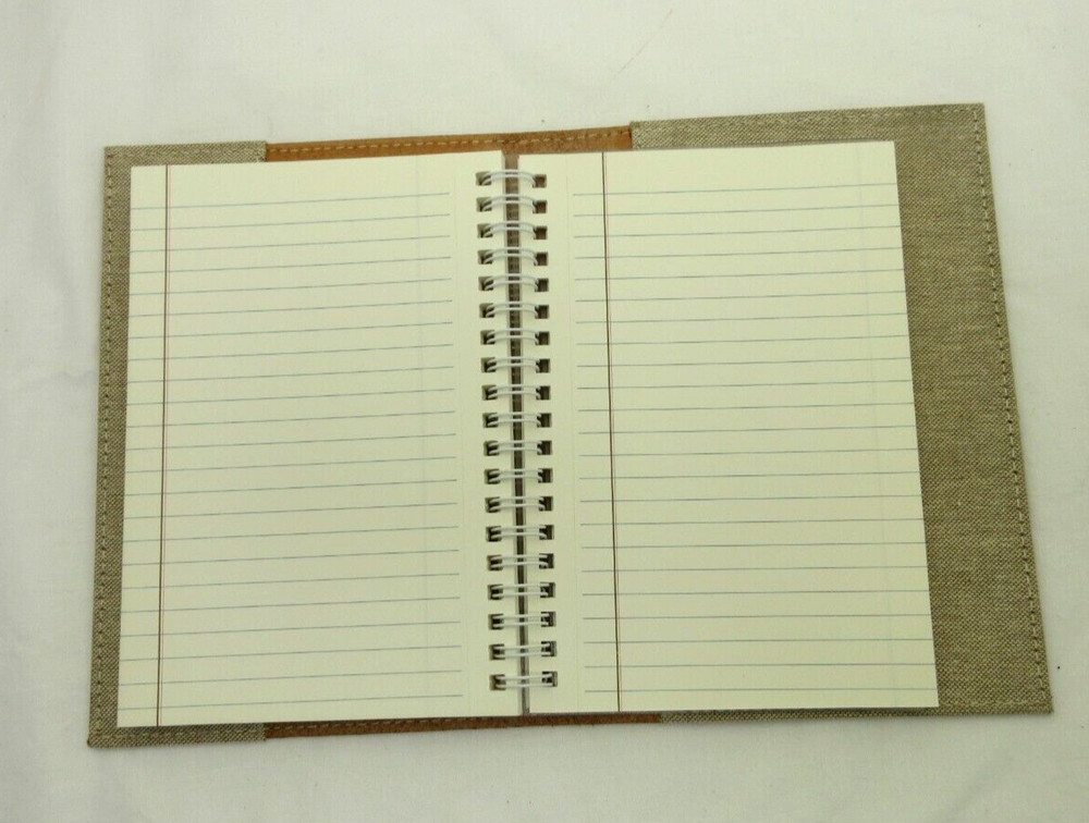 Metropolis Graphic Image 7" Refillable Notebook Leather Cover Spiral Insert