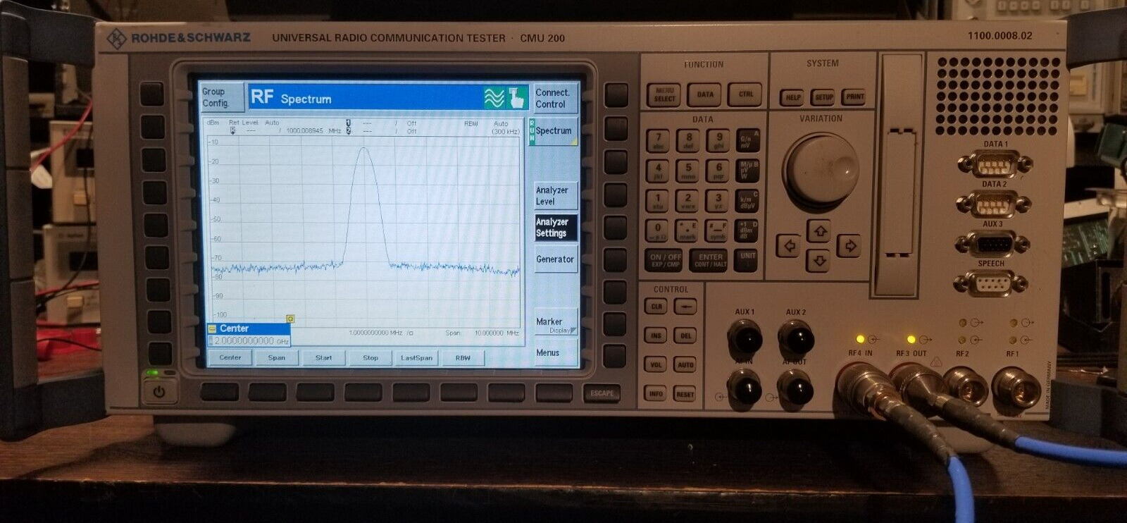 Universal Radio Communication Tester R&S CMU200 TESTED! Bluetooth 2.6 GHz BW SPA
