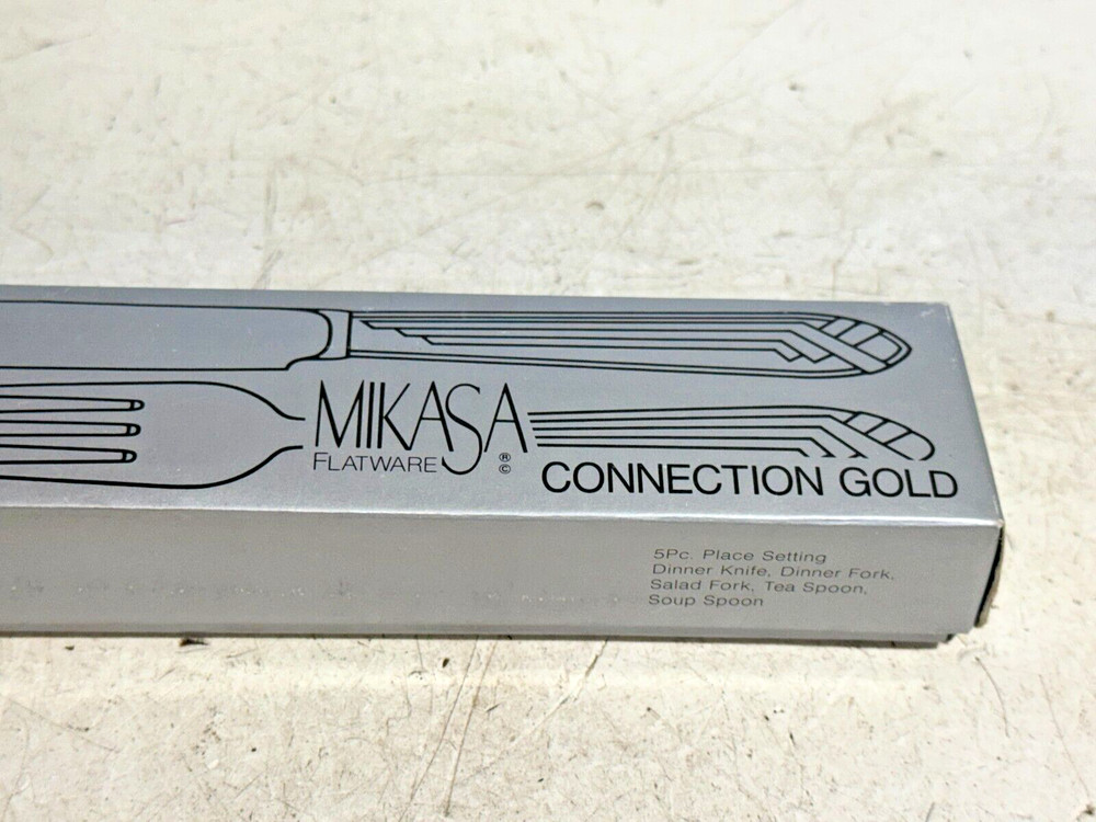 Mikasa Gerald Patrick Connection Gold 5pc Place Setting Flatware Set G3355/599