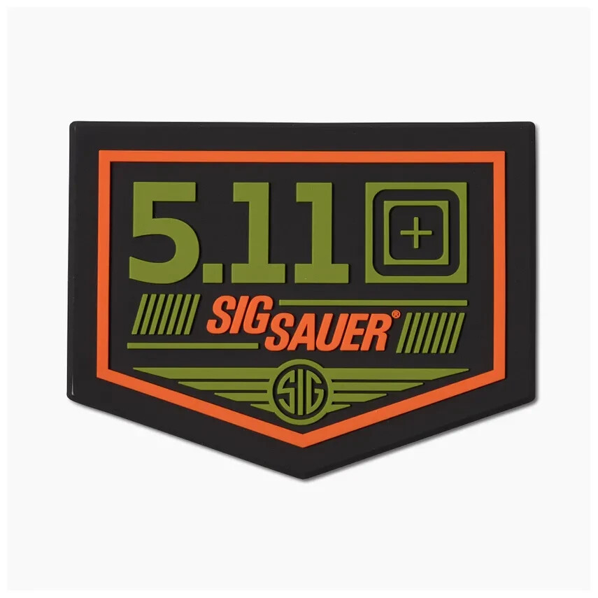 5.11 Tactical x SIG Sauer Emblem Patch Patch Laser Cut Hook-Back PVC Patch