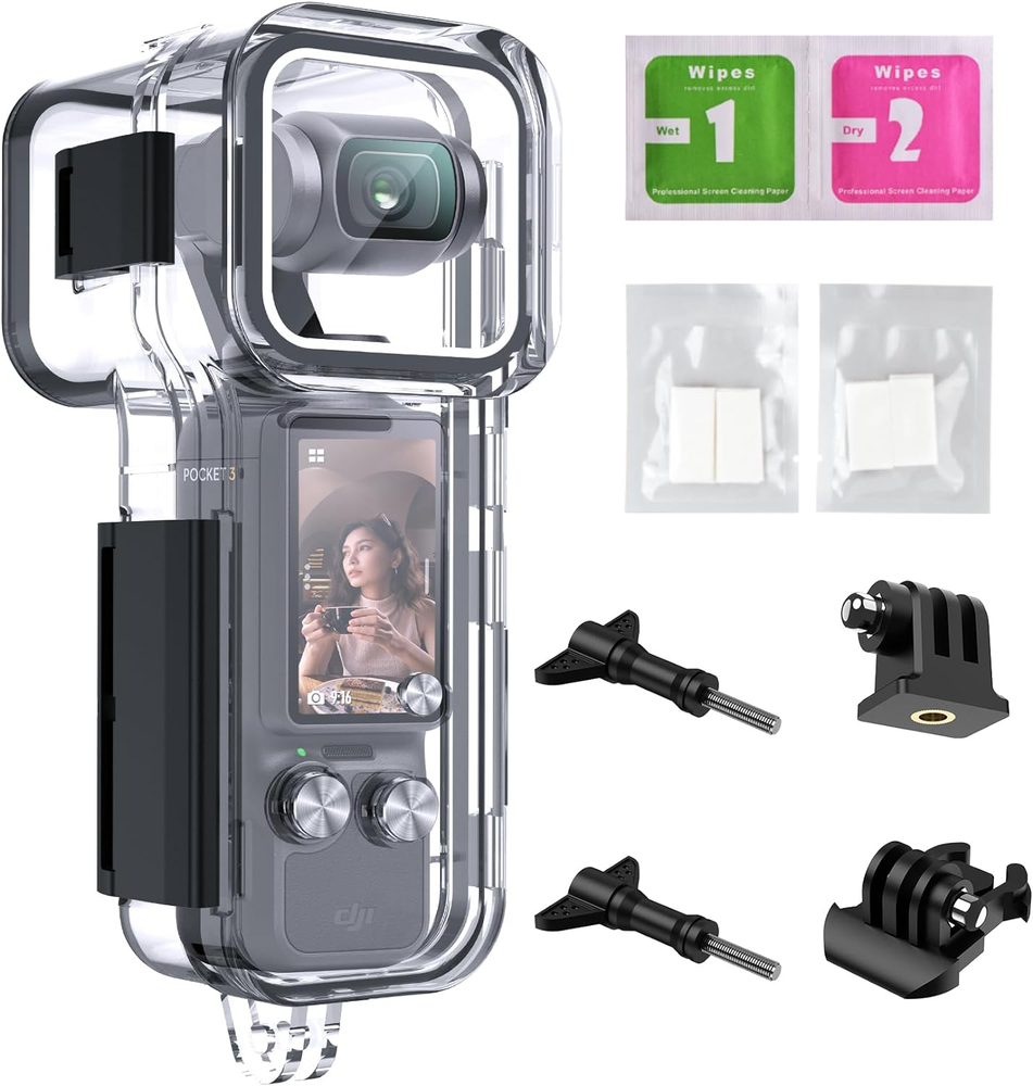 Waterproof Housing Case for DJI Osmo Pocket 3, Touchscreen Protective Shell