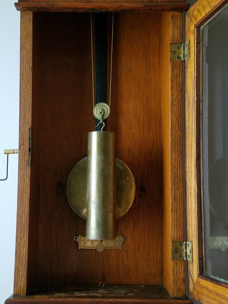 Antique Seth Thomas No. 2 Regulator Wall Clock Weight Driven - U.S. Post Office