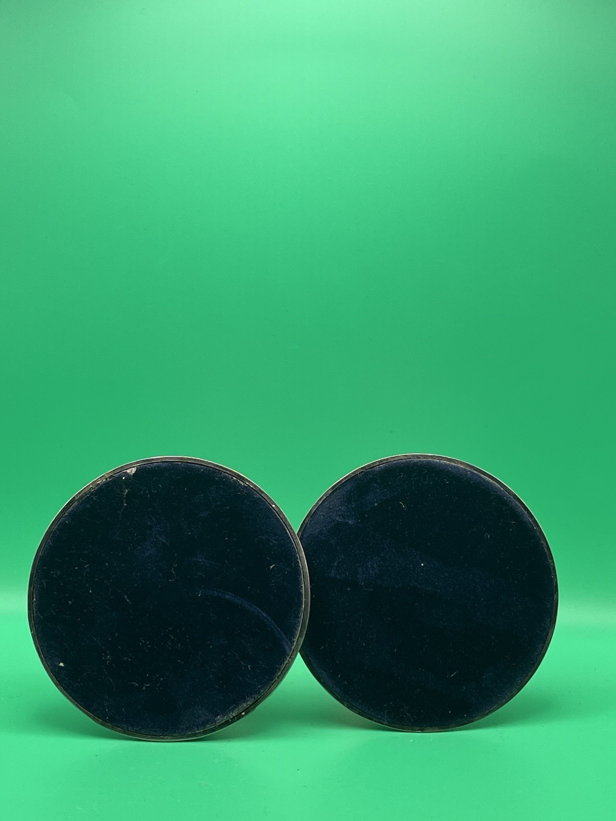 Vintage Silver-Plate Colonial Candlesticks Pair 4.25” Taper Holders Weighted