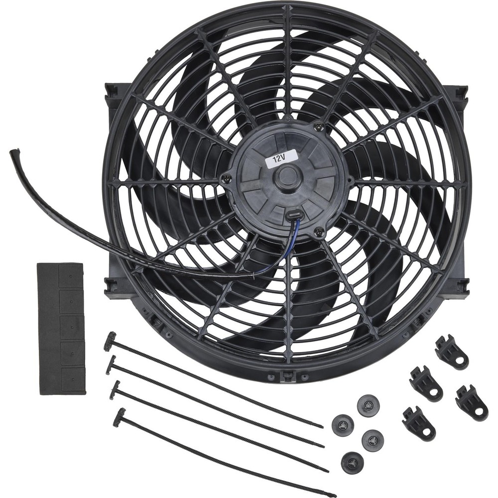 LowPro Puller/Pusher Electric Radiator Cooling Fan, 12 Inch