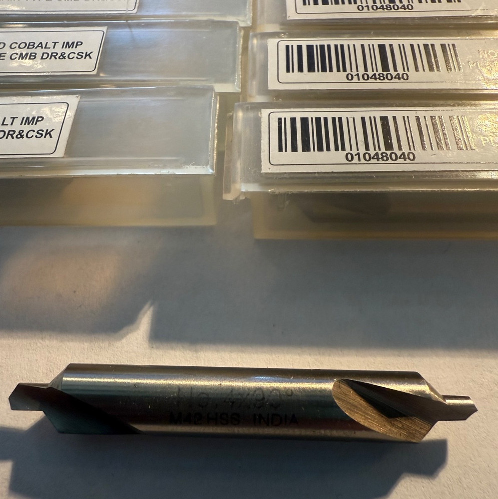 Combined Drill/ Countersink size #4 90D 27pc LOT
