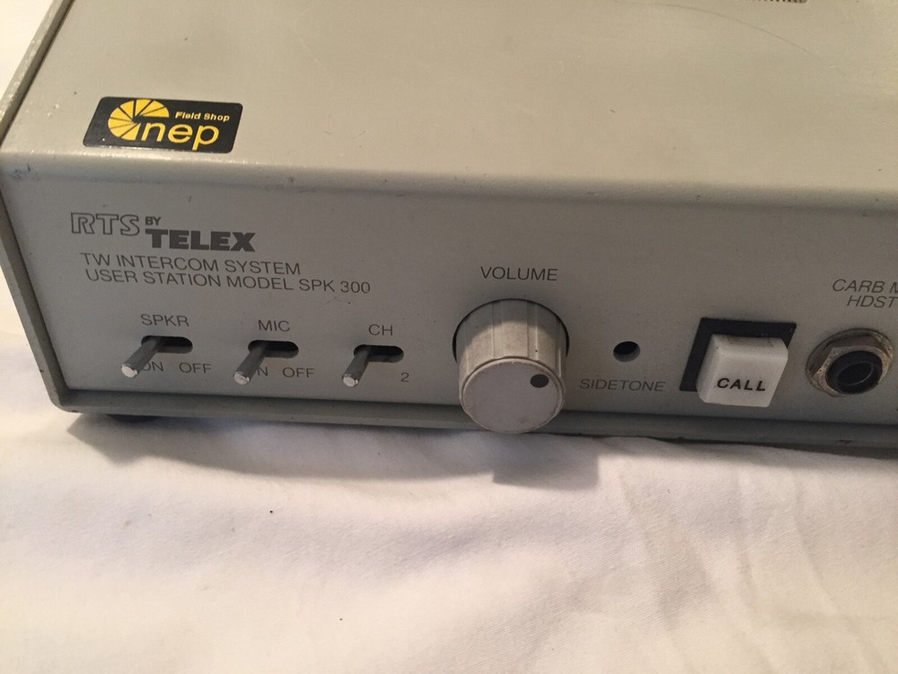 TELEX SPK300L USER STATION MODEL SPK300 INTERCOM SYSTEM