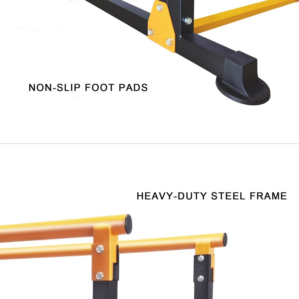 Multi-Function Dip Stands Home Gym Parallel Bars Workout Dip Station Strength...
