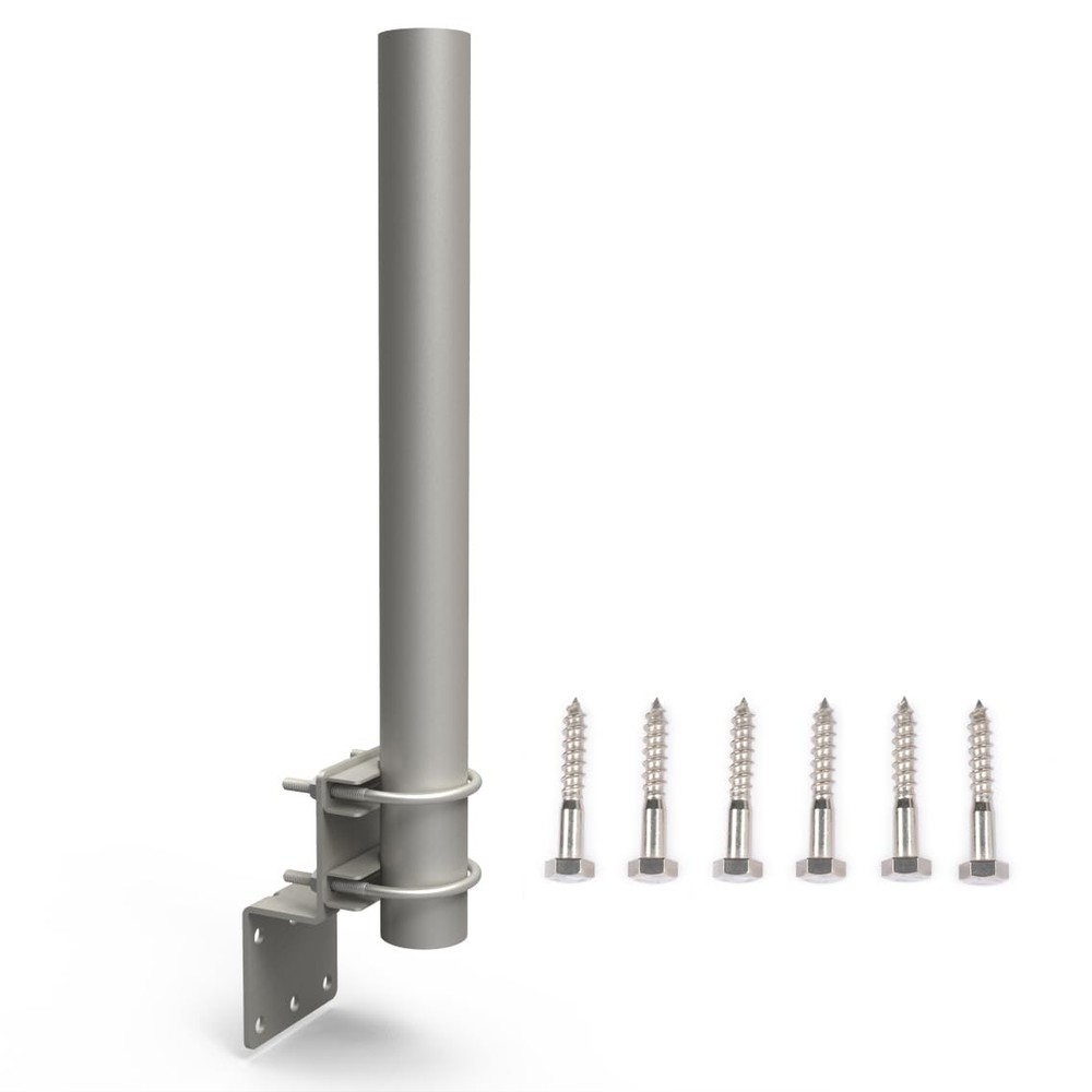 Technical Pole Mount Accessory for Outdoor Antennas Length 15.75", Gray