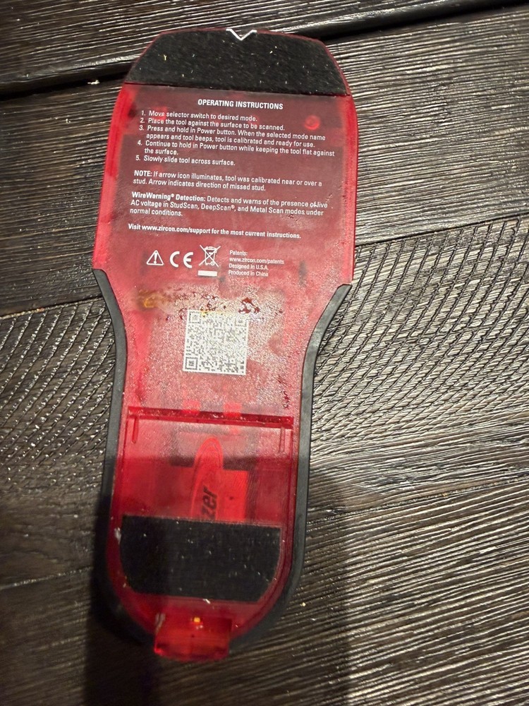 Zircon StudSensor HD70 Stud Finder Multiscanner Center Finding - C