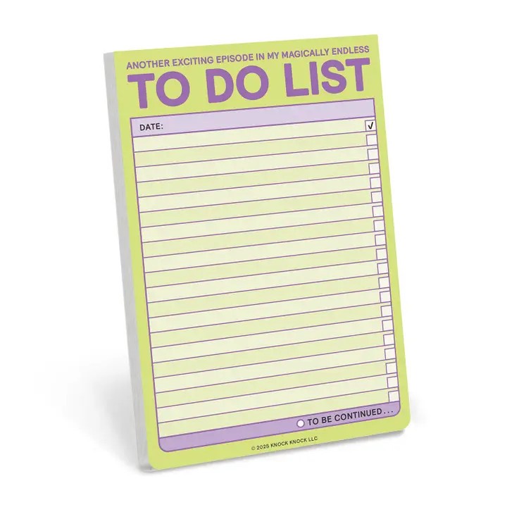Knock Knock Endless To Do List Nifty Notepad