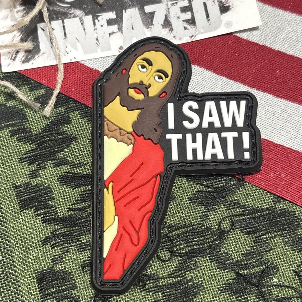 PvC 3D: I Saw That! Morale Tactical Hook & Loop Patch High Quality