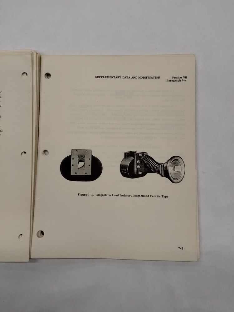 Bendix Airborne Radar System Type RDR-1B-1 Transmitter Receiver Instruction Book