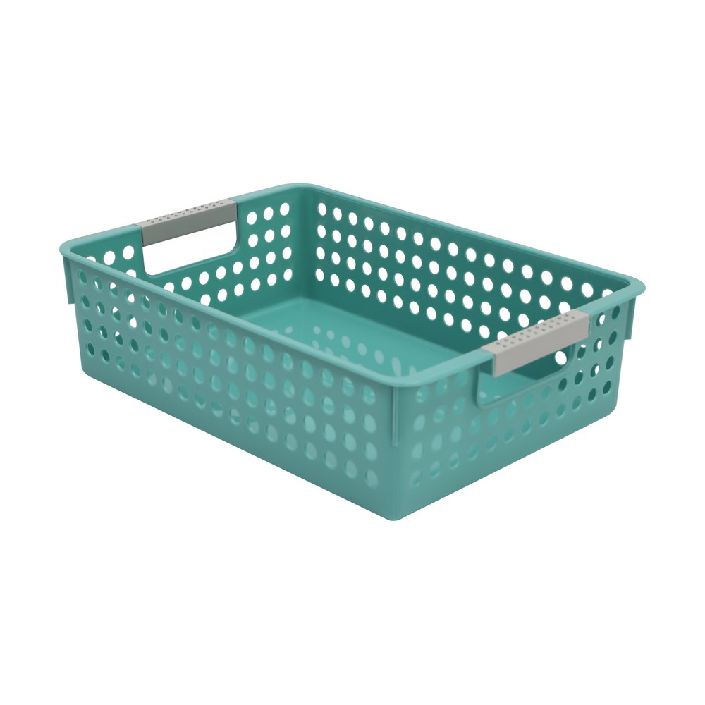 24 Pack Rectangular Classroom Baskets Colorful Organizer Storage Bin Book Baske
