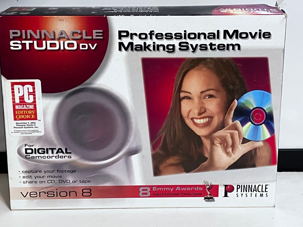 Pinnacle Studio DV Version 8  Booster 2B PCI Card Firewire  Movie Making Systems