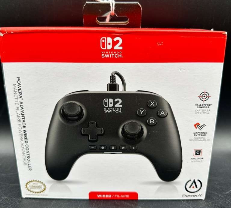 Nintendo Switch 2 - Wired Controller Black PowerA - Advantage