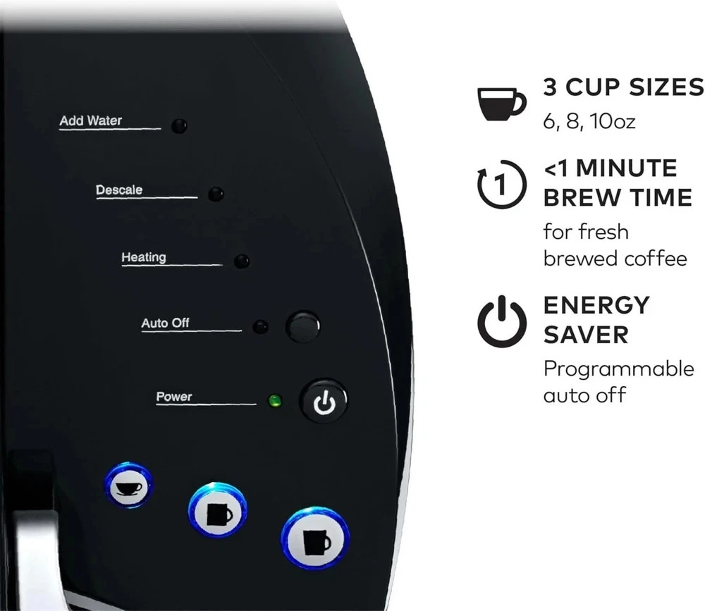 Keurig K-Classic Coffee Maker Programmable Single Serve K-Cup Pod 3 Brew Sizes