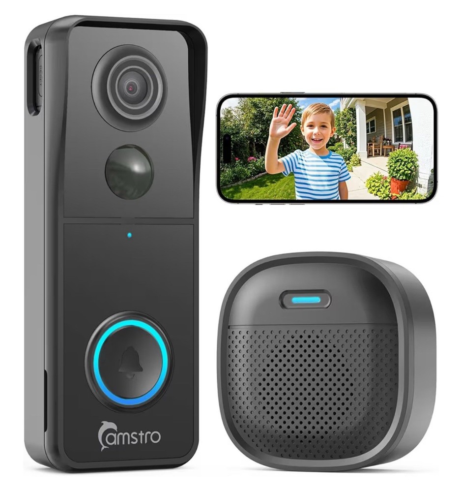 Doorbell Camera Wireless 3k Video Outdoor Security Camera Night Vision .