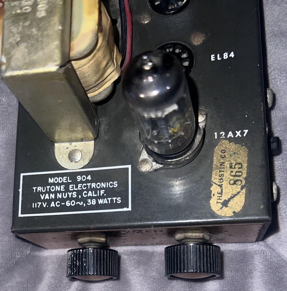 Trutone Electronics Vacuum Tube Amp/Preamp Model 902
