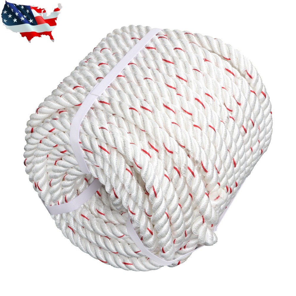 Pulling Rigging Line 5/8" × 120' Double Braid Nylon Polyester Arborist Bull Rope