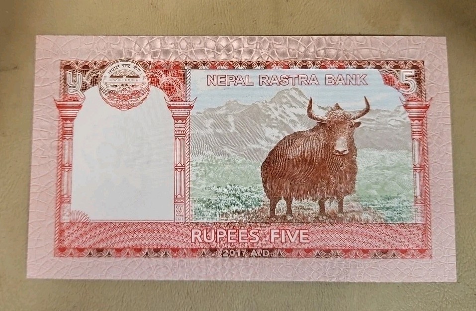 2017 Nepal 5 Rupees Note