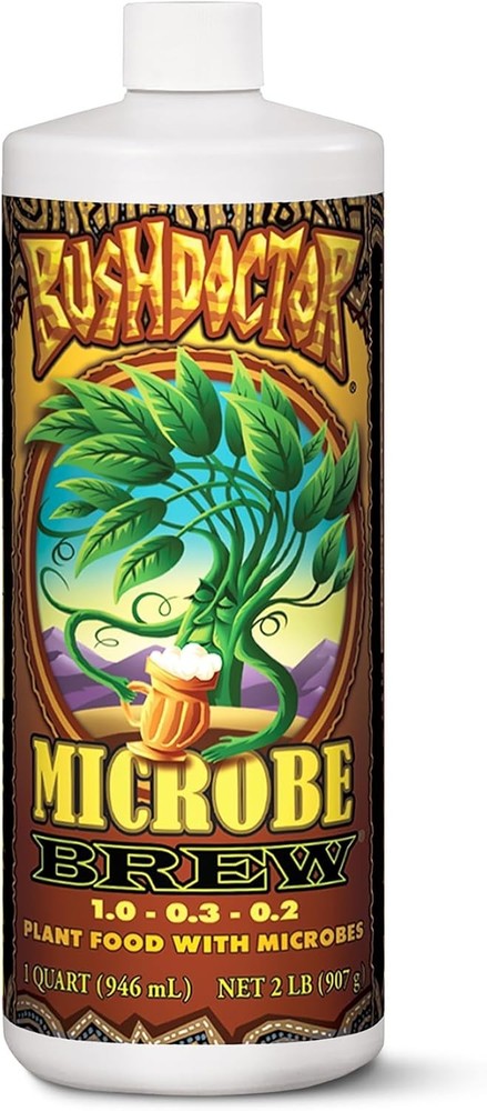 Foxfarm Bushdoctor Quart Microbe Brew Liquid Microbial Nutrient