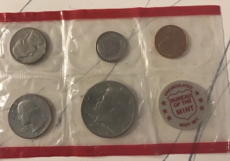 🧭 🇺🇸 USA 1971 D SEALED MINT SET
