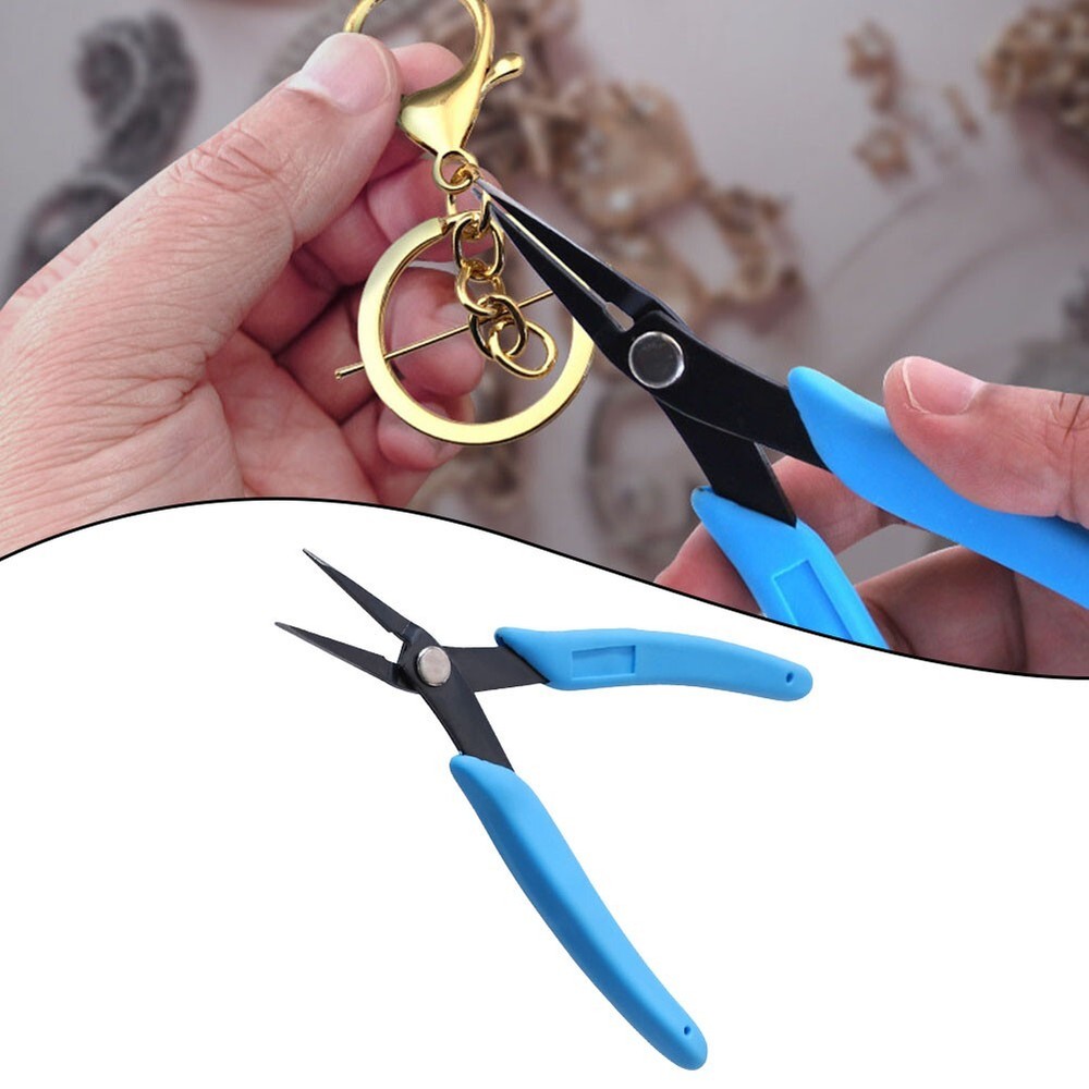 Compact Blue and Black Jewelry Making Plier Efficient and Rust Resistant