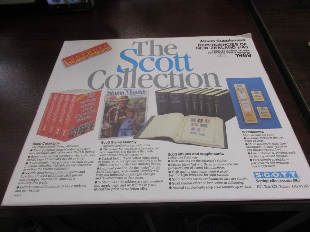 "SCOTT" DEPENDENCIES  OF NEW ZEALAND #43  W/FREE SHIPPING!!!