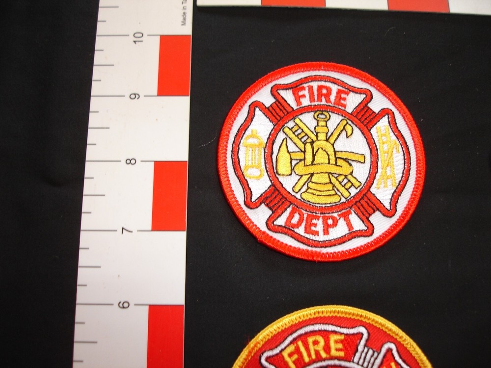 fire department firefighting rescue vintage patch set